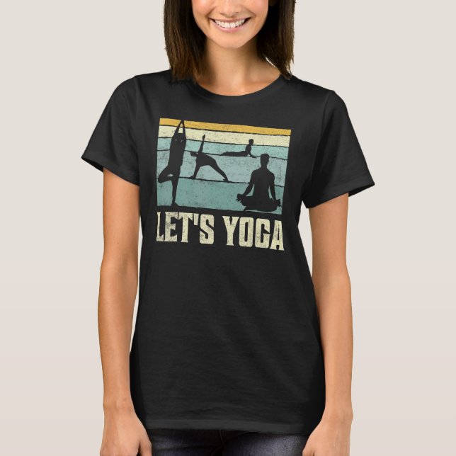 Let's Yoga Spiritual Meditation T-Shirt (Front)