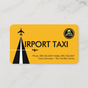 Letter-A Airport Runway Taxi Business Card