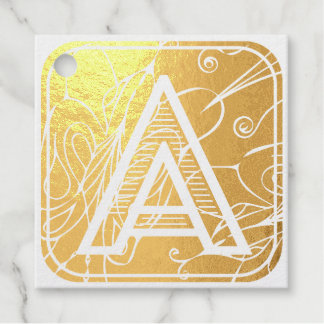 Letter A Alphabet ABC Favour Tags