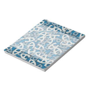Letter A Blue Notepad