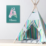 Letter A Bunny Acrylic Wall Art<br><div class="desc">Decorate your nursery with this adorable bunny personalized acrylic art!</div>