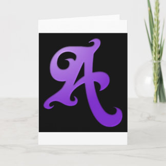 Letter A Card