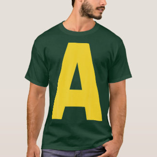 Letter A Chipmunk Christmashanksgiving Costume vin T-Shirt