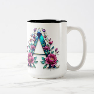Letter A Coffee Mug – Floral Design for Gifting