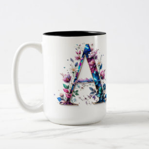 Letter A Coffee Mug – Floral Design for Gifting