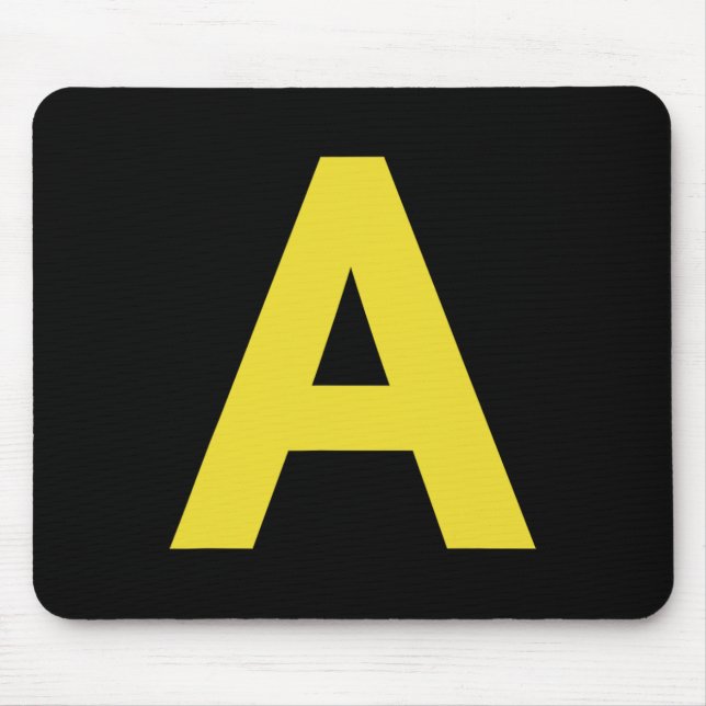 Letter A Funny Chipmunk Group Matching Halloween C Mouse Pad (Front)