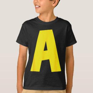 Letter A Funny Group Matching Halloween For Women  T-Shirt