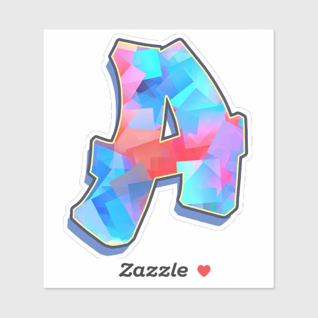 Letter A _ Graffiti Alphabet Letters (Sheet)