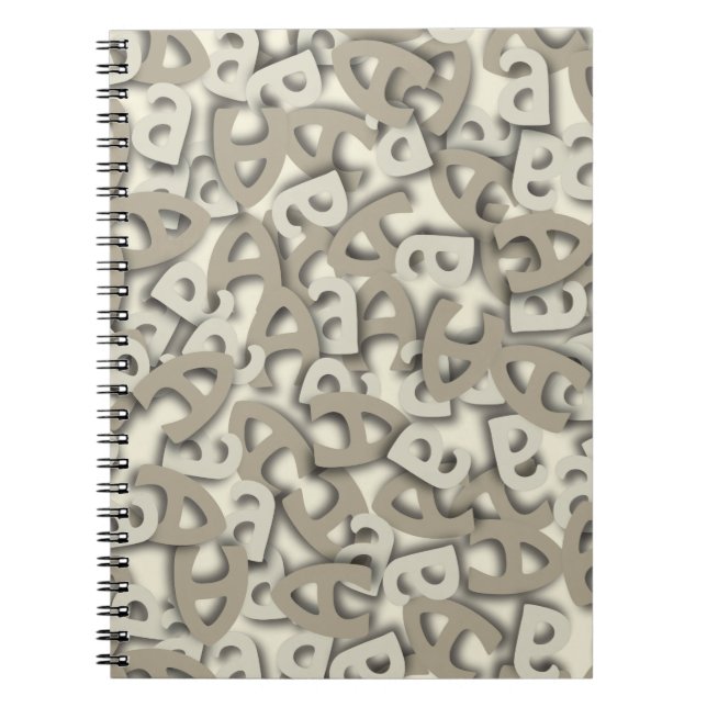 Letter A Grey Notebook (Front)
