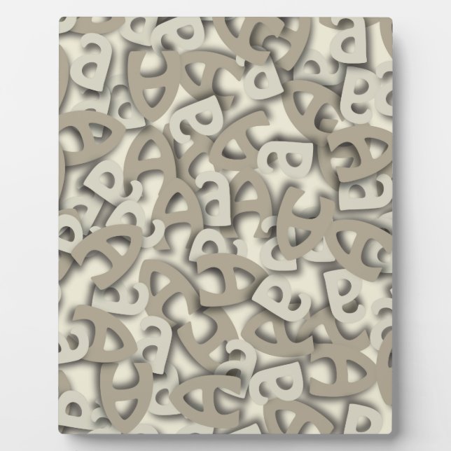 Letter A Grey Plaque (Front)