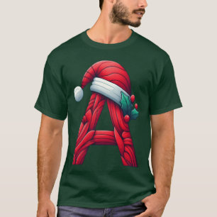 letter A in christmas friends T-Shirt