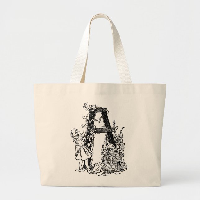 Letter 'A' in the Garden - Bag (Front)