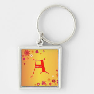 Letter A Keychain