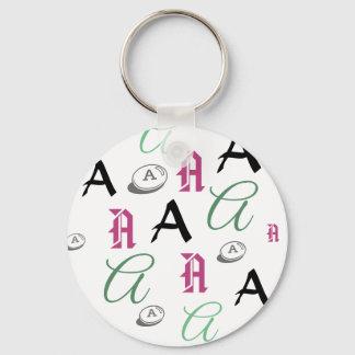Letter A Keychain