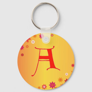 Letter A Keychain
