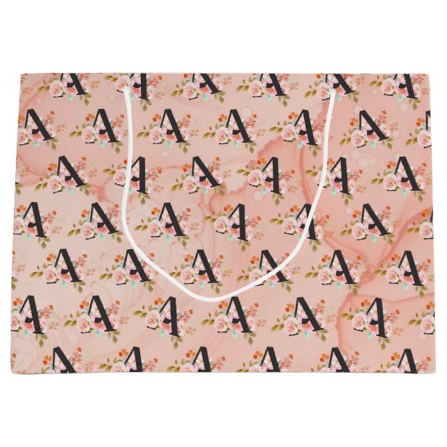 Letter A Large Gift Bag (Front)