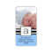 Letter A Monogram Vetical PHOTO Address Labels.