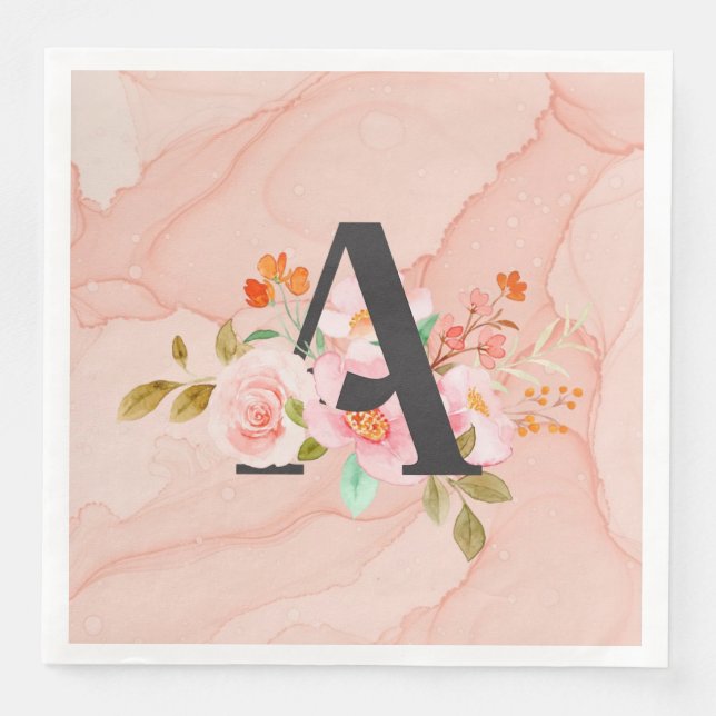Letter A Napkin (Front)