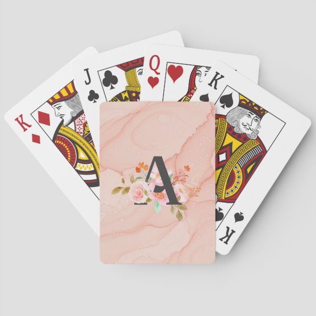 Letter A Playing Cards (Back)
