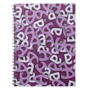 Letter A Purple Notebook