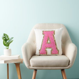 Letter A Throw Pillow