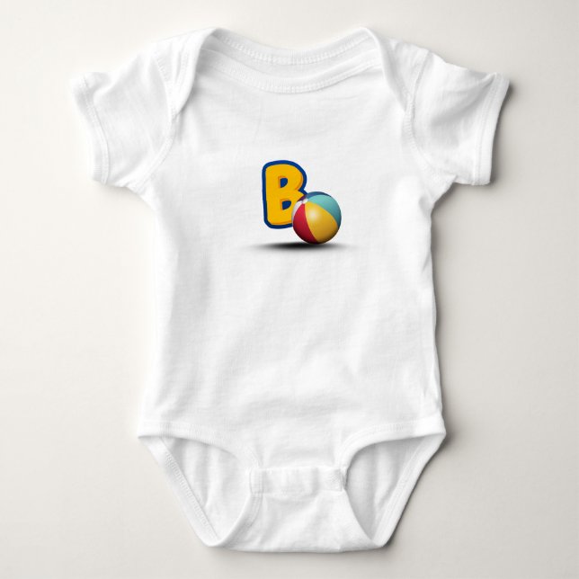 Letter B Baby Bodysuit (Front)