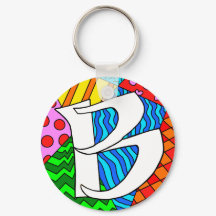 Letter B Colorful Doodles