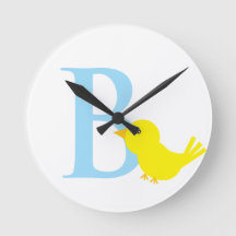 Letter B Initial Clock