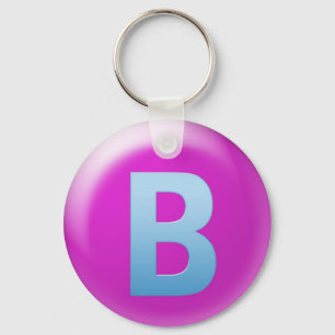 Letter B Keychain