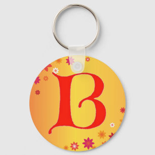 Letter B Keychain
