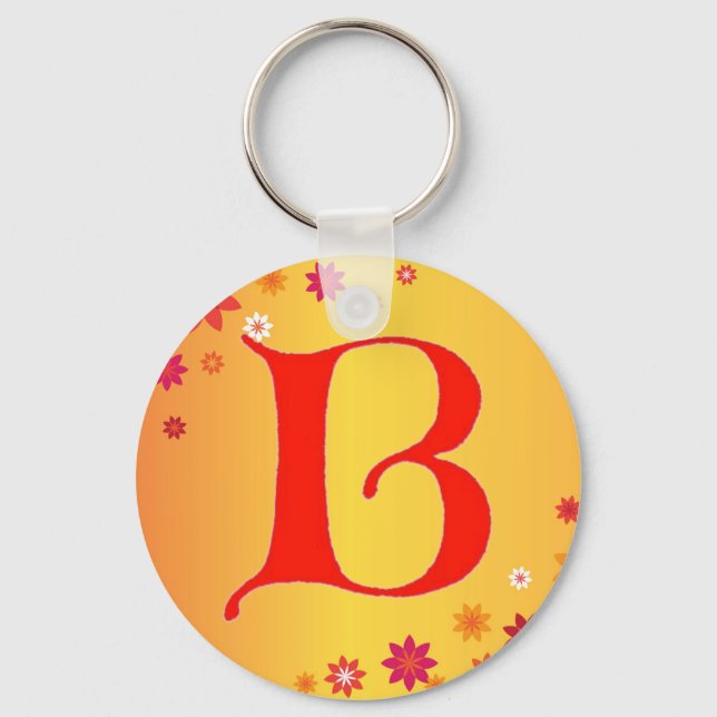 Letter B Keychain (Front)