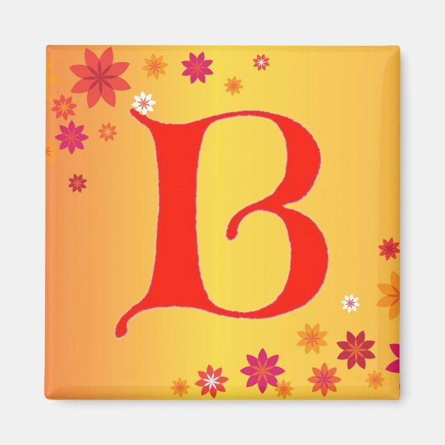 Letter B Magnet (Front)