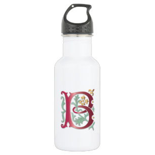 Letter B Monogram Fleur de lis 532 Ml Water Bottle