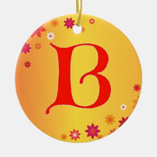 Letter B Ornament (Front)