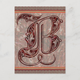 Letter B Postcard