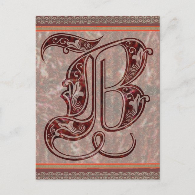 Letter B Postcard (Front)