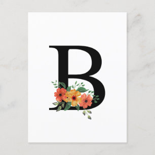 Letter B Postcard