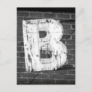 Letter B Postcard