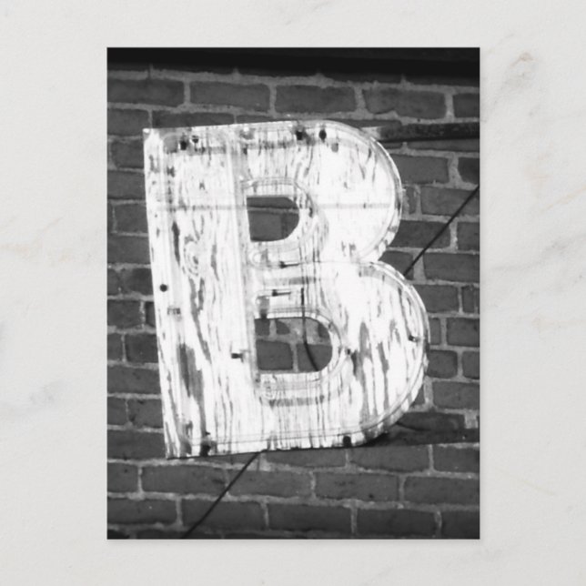 Letter B Postcard (Front)