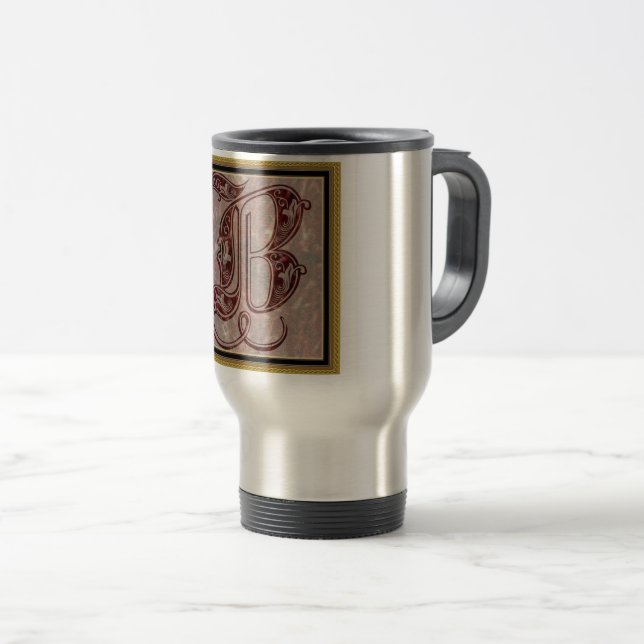 Letter B Travel Mug (Front Right)