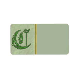 Letter C Address Label