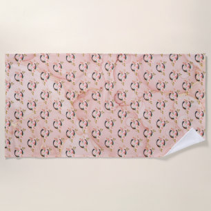 Letter C Beach Towel