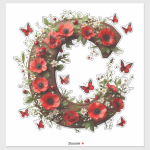 🐞 Letter C For Personalized Floral Crafts 🌺