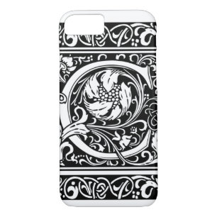 Letter C Medieval Monogram Art Nouveau iPhone 8/7 Case