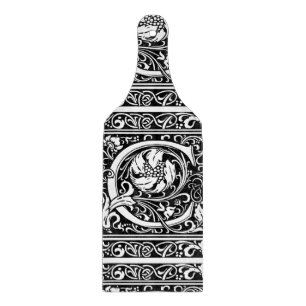 Letter C Medieval Monogram Art Nouveau Cutting Board
