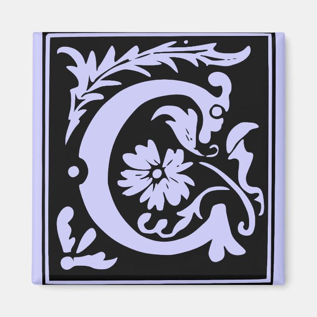 Letter C Monogram Magnet (Front)
