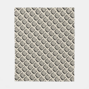 Letter C Monogram Vintage Celtic Knot Print Fleece Blanket