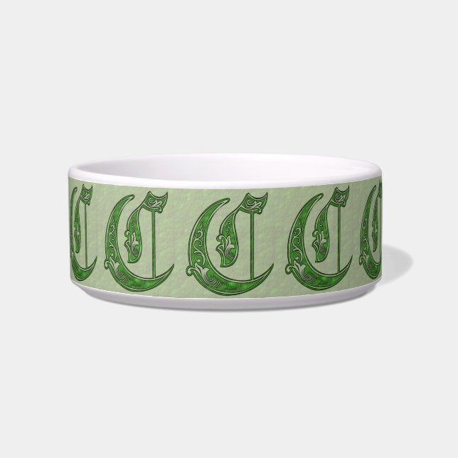Letter C Pet Bowl (Left)