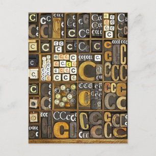 Letter C Postcard