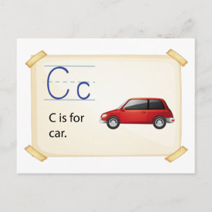 Letter C Postcard
